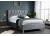 5ft King Size Loxey Velvet velour Grey fabric bed frame 4